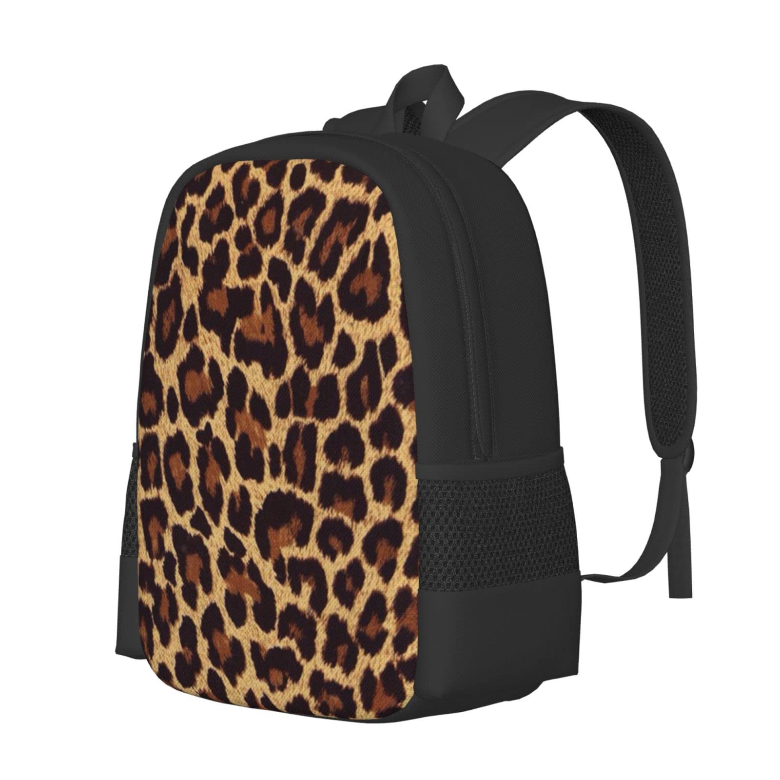 JZDACH Fashion Laptop Backpack for College & School - Lightweight Travel Hiking Backpack for Men & Women - Waterproof Leopard Print Design - Perfect for Work, Study & Outdoor Adventures