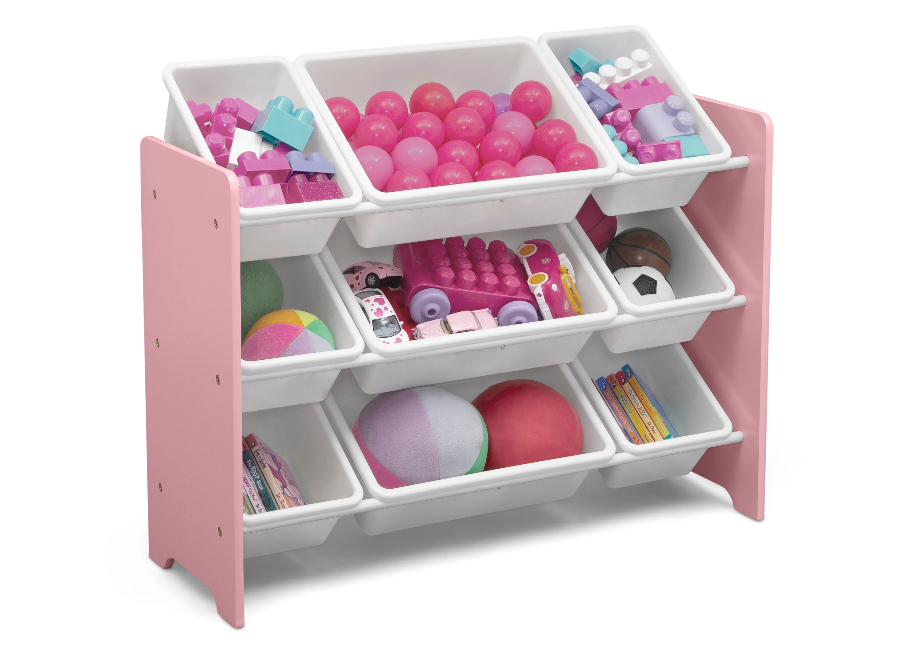 MySize 9 Bin Plastic Toy Organizer - Kids Room Storage Solution for Toys, Books & Crafts - Perfect for Playroom, Bedroom & Classroom Organization