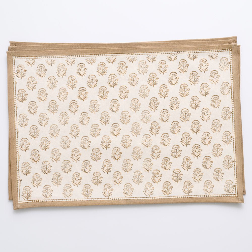 Anika Beige Placemats Set of 4 - Premium Woven Table Mats for Dining, Kitchen & Home Decor | Perfect for Dinner Parties, Daily Use & Holiday Settings