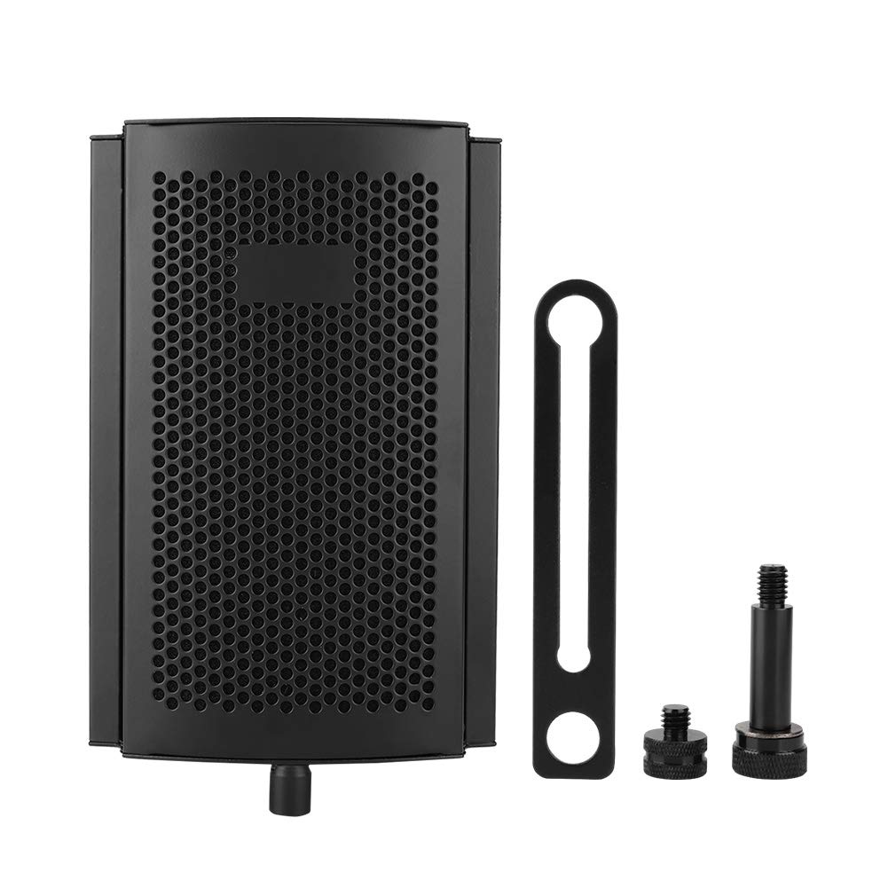 125 Microphone Isolation Shield - Foldable Portable Sound Absorption Panel with High-Density Foam for Studio Recording, Podcasting & Voiceovers | Professional Audio Treatment for Clear Vocal Capture