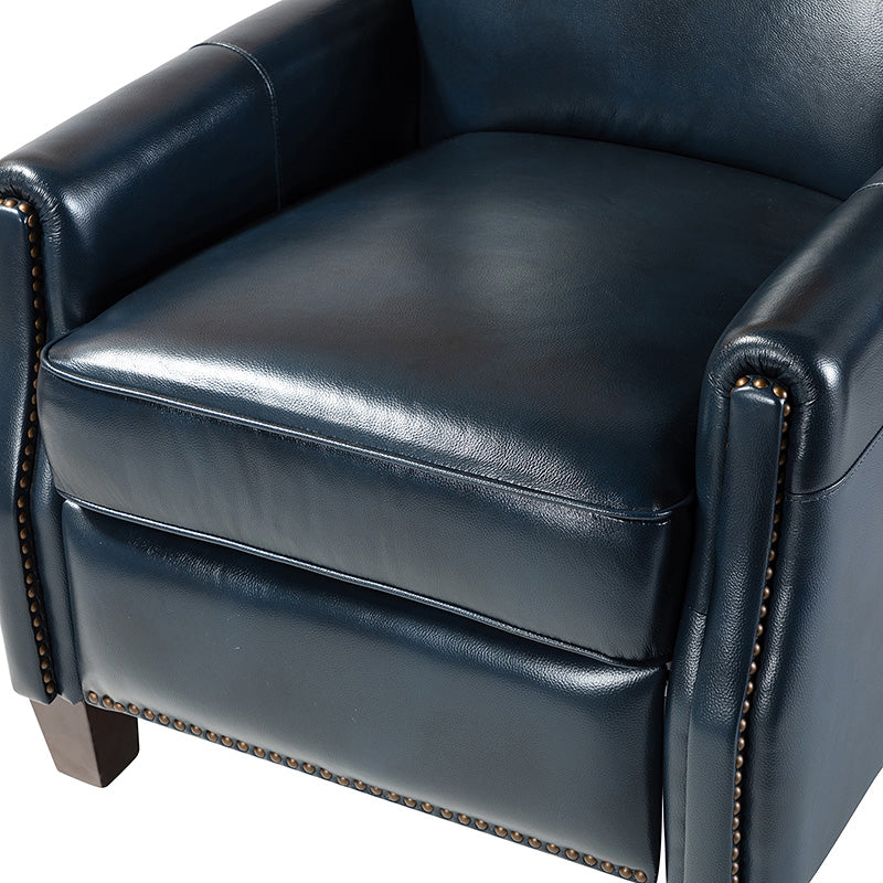Claudia Genuine Leather Cigar Glider Recliner Chair - Premium Leather Rocking Recliner for Living Room, Nursery & Relaxation | Comfortable Gliding Motion for Nursing Mothers & Seniors