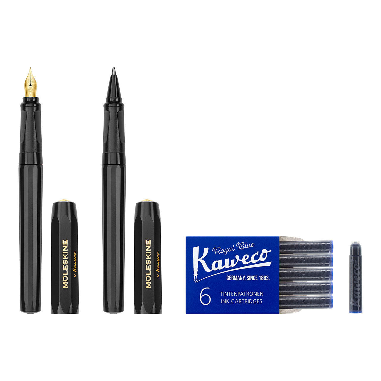 Kaweco Premium Ballpoint and Fountain Pen Set - Luxury Writing Instruments for Professionals, Students & Gift Giving - Perfect for Office, School & Special Occasions