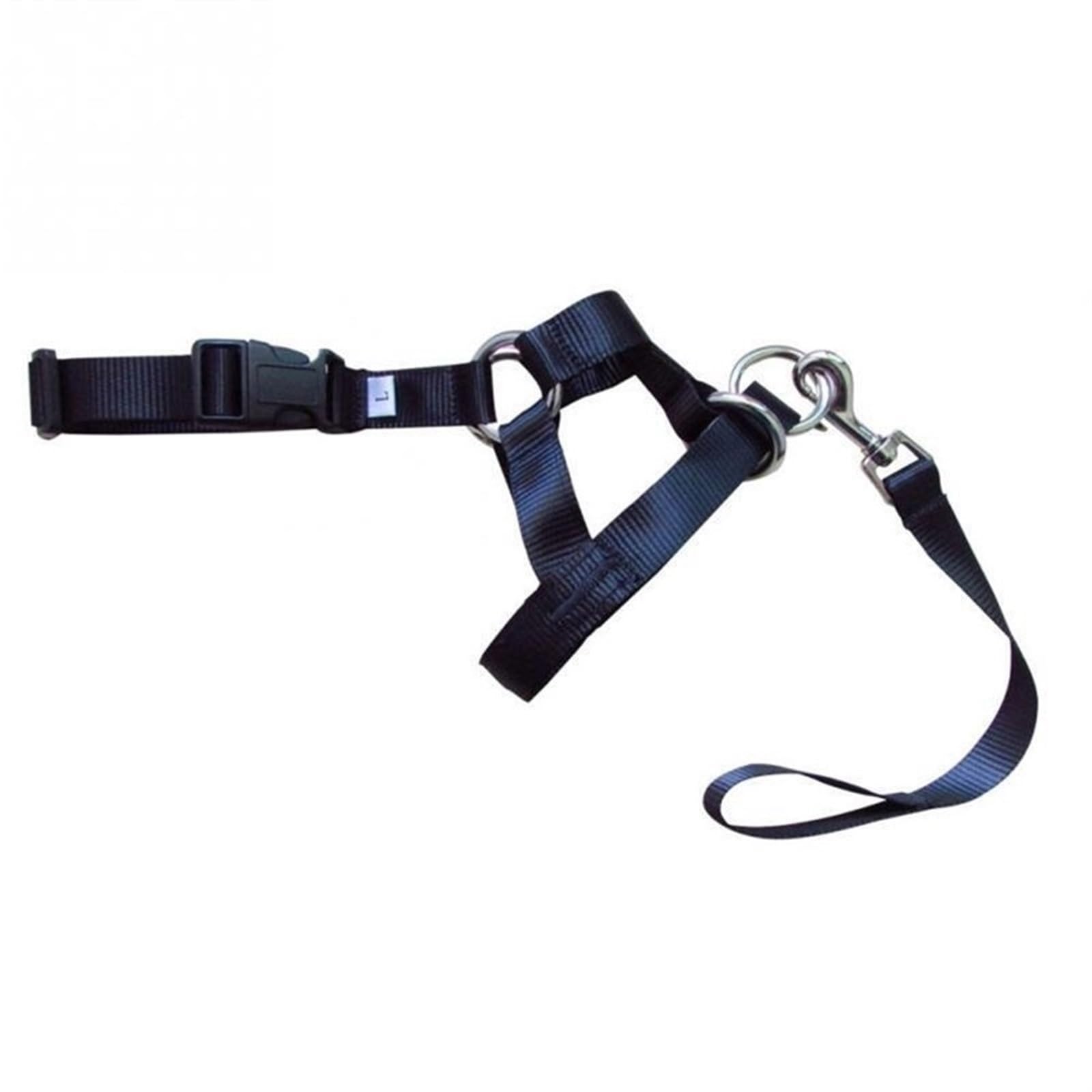 Dog No-Pull Training Harness - Anti-Bark Bite-Proof Nylon Head Halter Collar for Large Dogs (XL, Black) - Perfect for Walking, Training & Behavior Correction
