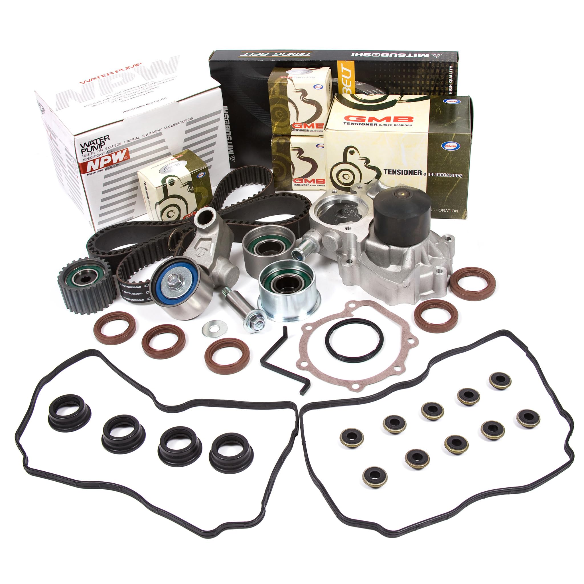 Subaru Legacy 2.5L Non-Turbo SOHC EJ25 Timing Belt Kit with NPW Water Pump (2006-2009) - High-Performance Replacement for Smooth Engine Operation | Perfect for DIY Repairs & Maintenance