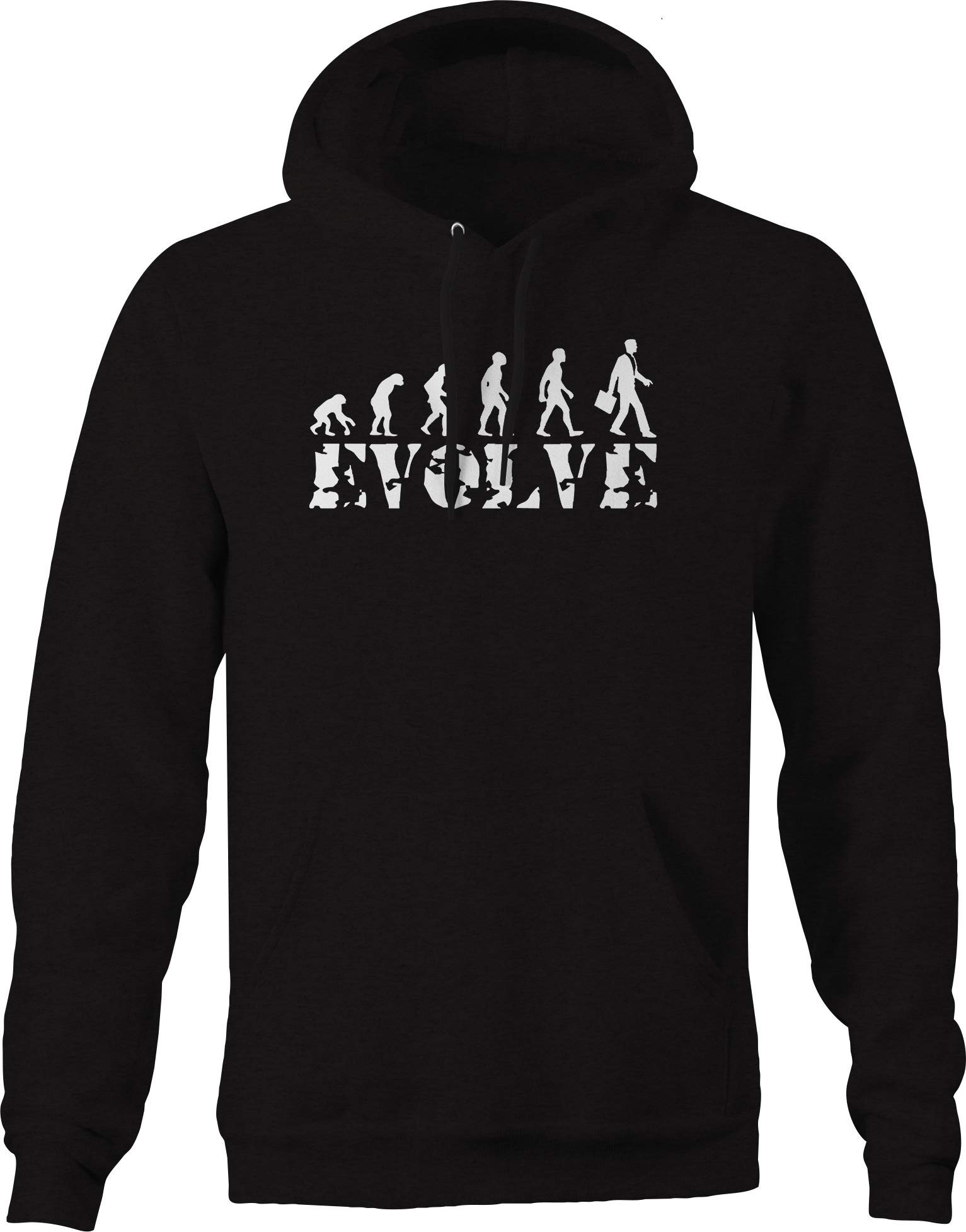 Evolve Evolution Men's Business Hoodie - Black | Premium Zip-Up Sweatshirt for Office, Casual & Outdoor Wear