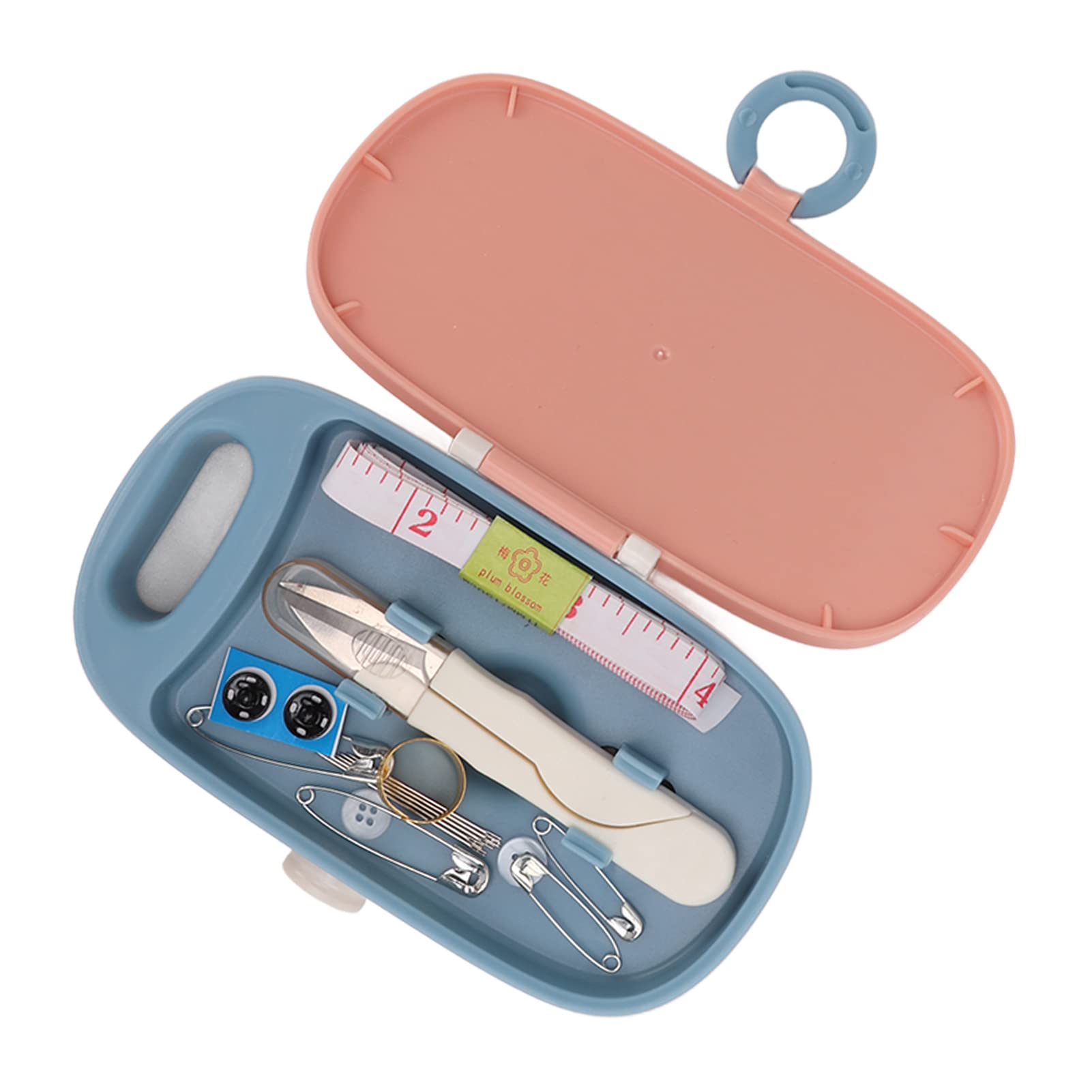 Compact Travel Sewing Kit with Anti-Pinch Buckle - Essential Portable Sewing Supplies for Home, Travel & Dorm - Perfect for Emergency Repairs, Camping & College Life