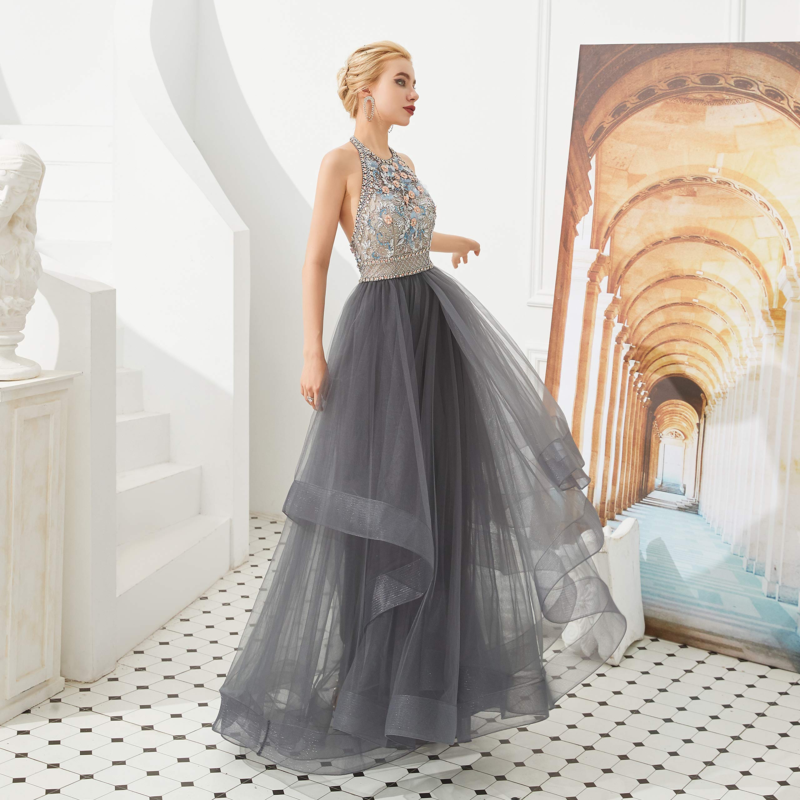**Elegant 2020 Prom Dresses for Women – Long Beaded Quinceanera Gowns & Pageant Dresses – Perfect for Homecoming, Sweet 16, and Formal Events**