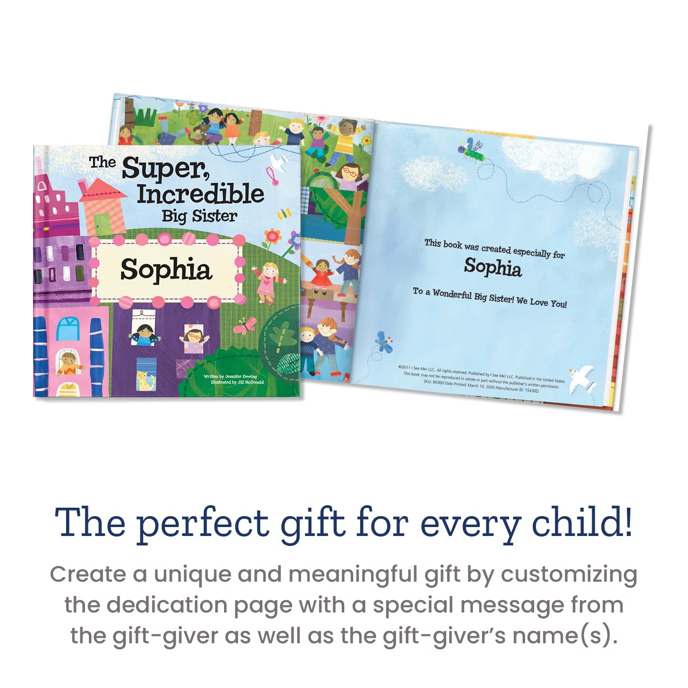 Personalized Children's Book - The Super Incredible Big Sister - I See Me! Softcover - Perfect Gift for Siblings, Birthday & Baby Showers
