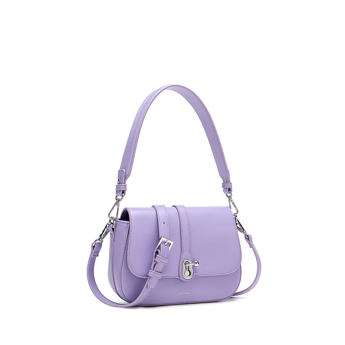 Athena Vegan Leather Saddle Bag in Lavender | Women's Crossbody Purse for Work, Travel & Everyday Use | Ethical Fashion Accessory