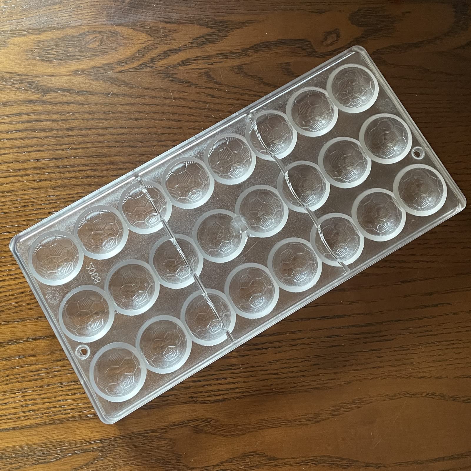 Premium Polycarbonate Football Chocolate Mold - DIY Soccer Candy Making Tray for Birthday Parties, Baby Showers & Holiday Gifts