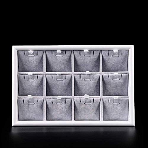 ZXY-NAN Solid Wood Hanging Jewelry Organizer Box - Multi-Layer Jewelry Storage Rack with Paint Finish for Necklaces, Rings, Earrings - Perfect for Bedroom, Closet & Boutique Display