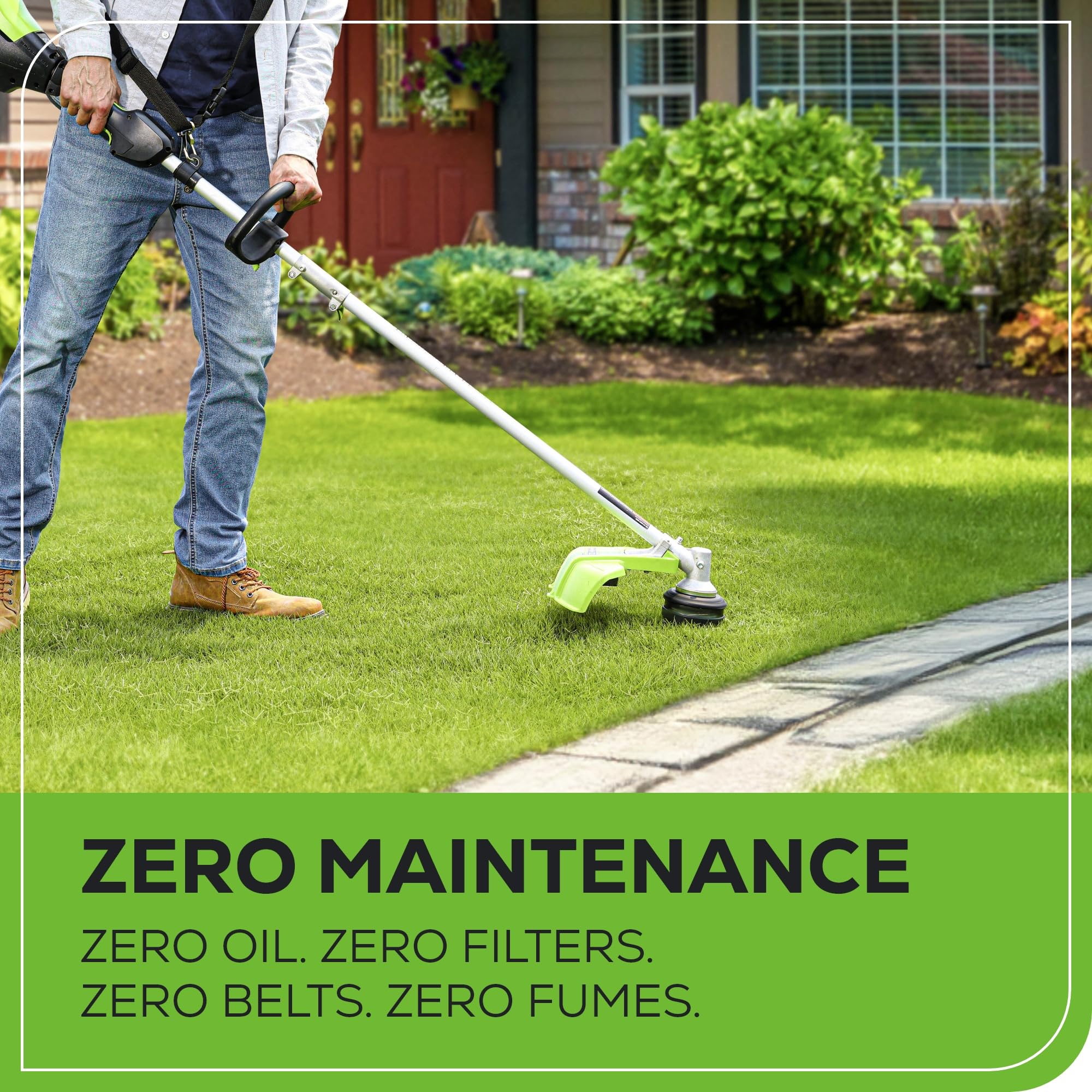 Greenworks 80V 16-Inch Brushless Cordless String Trimmer with 2.5Ah Battery & Charger | Attachment Capable | Ideal for Lawn Care, Yard Maintenance & Landscaping