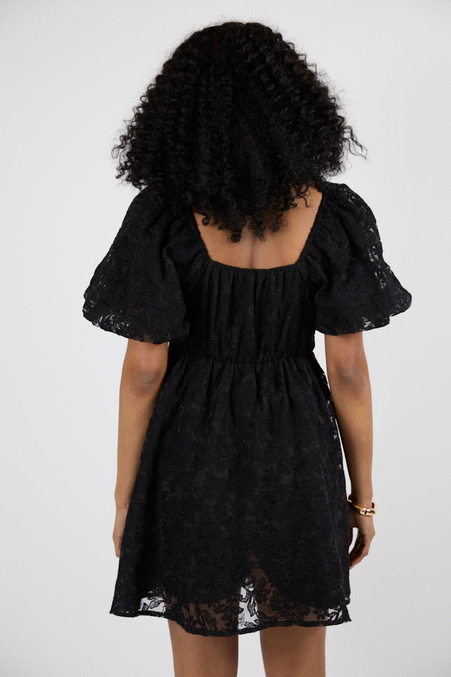 Midnight Muse Black Lace Babydoll Nightgown - Sexy Lingerie for Women, Valentine's Day Gift, Boudoir Photo Shoot, Romantic Evening Wear