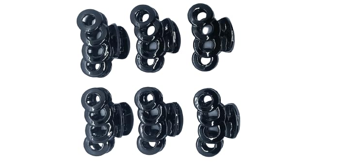 Aradhya Priyal Women's Thick Rectangle Claw Clip Hair Clips - 6 Pack Jumbo Strong Hold Matte Hair Claws for Girls & Women - Perfect for Ponytails, Buns, and Updos