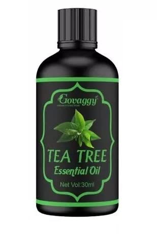 100% Pure Tea Tree Essential Oil for Hair, Skin & Face Care - Natural Treatment for Dandruff, Acne, Aromatherapy & Stress Relief - 30ml Bottle - Perfect for DIY Beauty, Home Spa & First Aid Kits