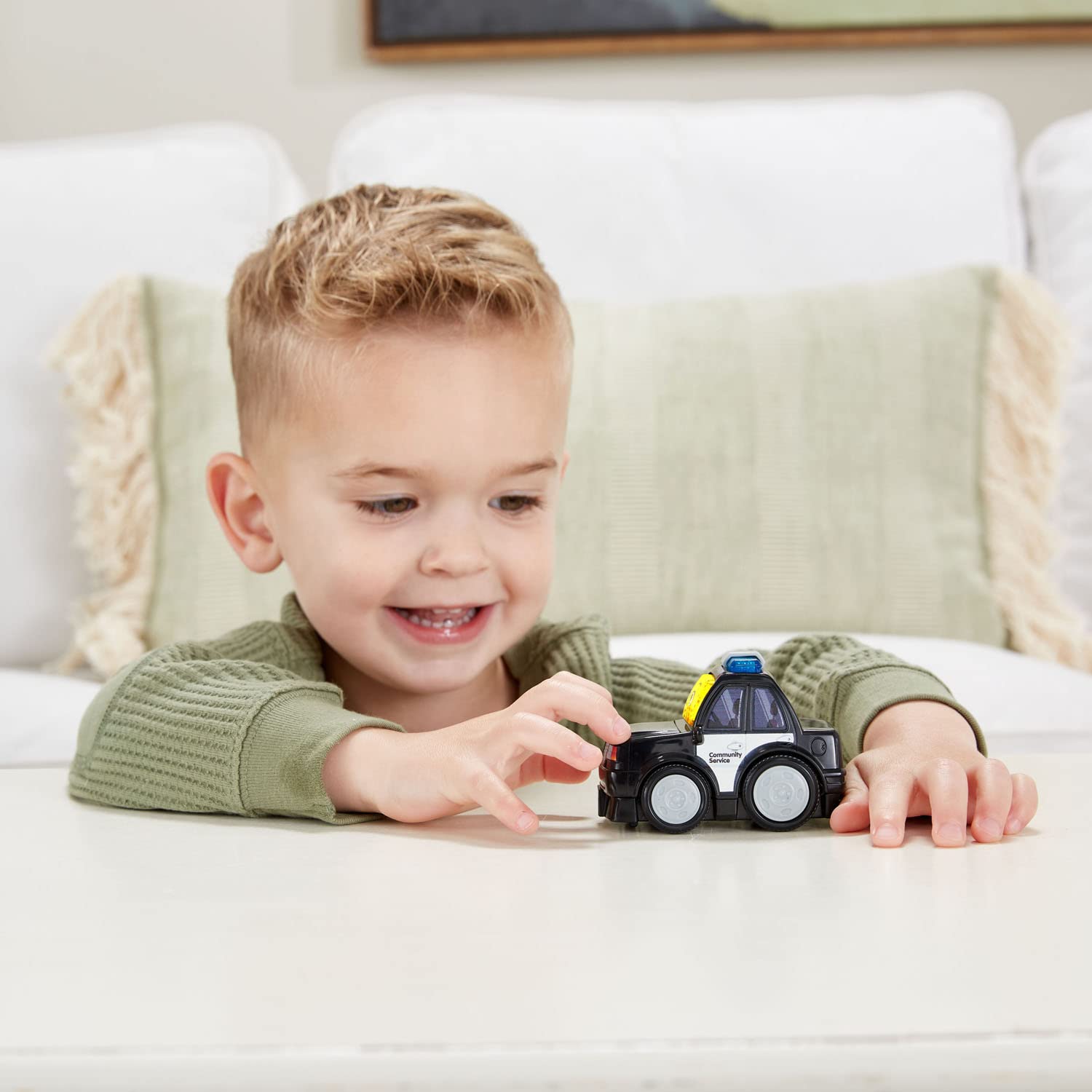 VTech Go! Go! Smart Wheels Interactive Learning Police Car Toy for Toddlers - Educational Toy with Lights & Sounds for Pretend Play and Early Childhood Development