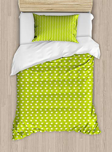 Yellow Green and White