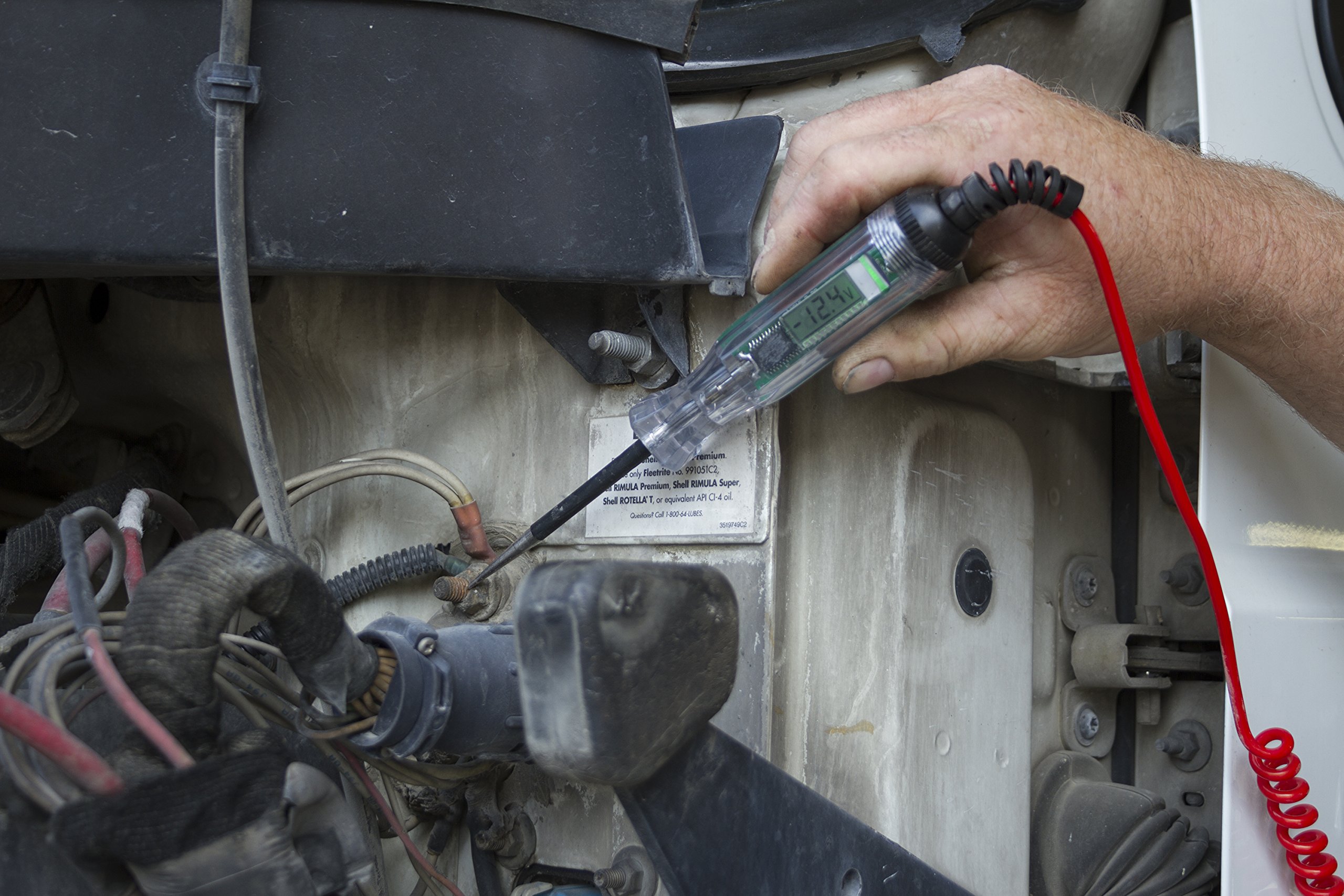 Lisle 28830 Digital Circuit Tester (3-49V) - Automotive Electrical Diagnostic Tool for Cars, Trucks & Motorcycles - Perfect for Mechanics & DIY Enthusiasts