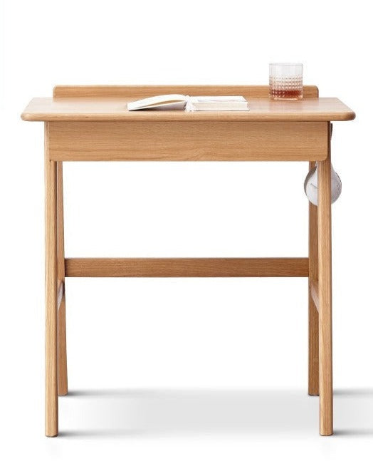 Solid Oak Wood Office Desk - Modern Console Table for Home & Office - Perfect for Workspaces, Living Rooms & Entryways