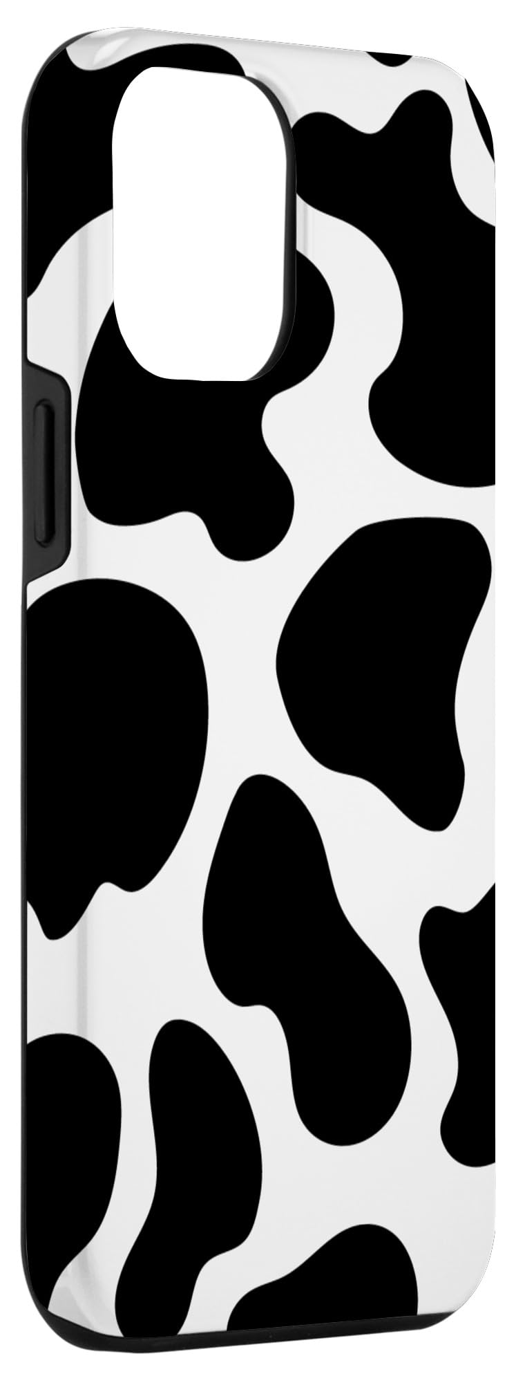 iPhone 12 Pro Max Case - Cow Print Black & White Spotted Protective Cover | Cute Animal Pattern Phone Case for Women & Men | Perfect for Farm Theme, Country Style & Animal Lovers