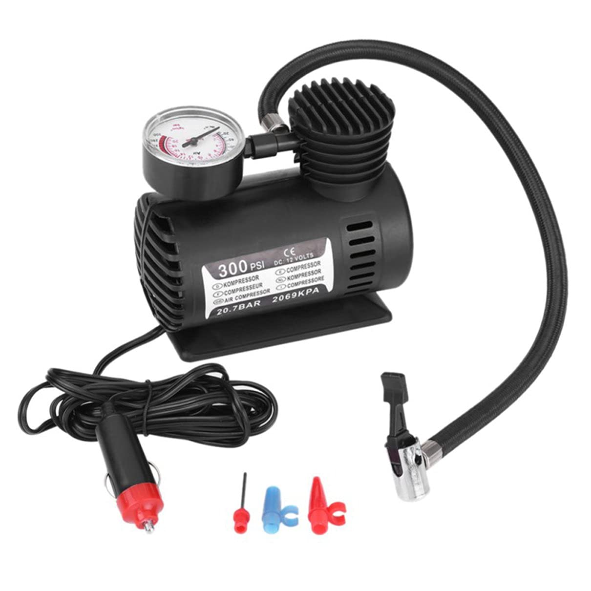 Caczmarek 12V Mini Air Pump - Portable Car Tire Inflator for Emergency Use, Auto Accessories - Perfect for Road Trips, Camping & Quick Tire Inflation