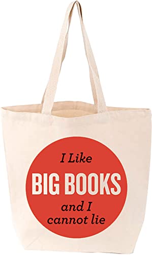Stylish I Like Big Books Tote Bag - Lovelit Large Book Lover Tote for Women - Perfect for Library, Bookstore & Reading Enthusiasts