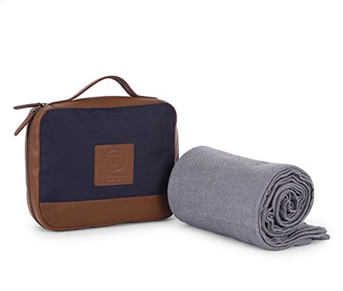 Grey - Blue Leather Bag