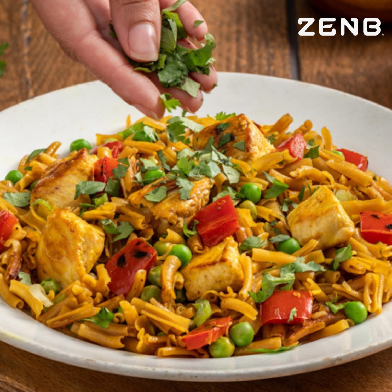 ZENB Plant Based Pasta - Quick Cooking Vegan Pasta Ready in 3 Minutes | 100% Yellow Peas Gluten-Free | Perfect for Busy Weeknights, Healthy Meals & Vegan Diets (Pack of 3)