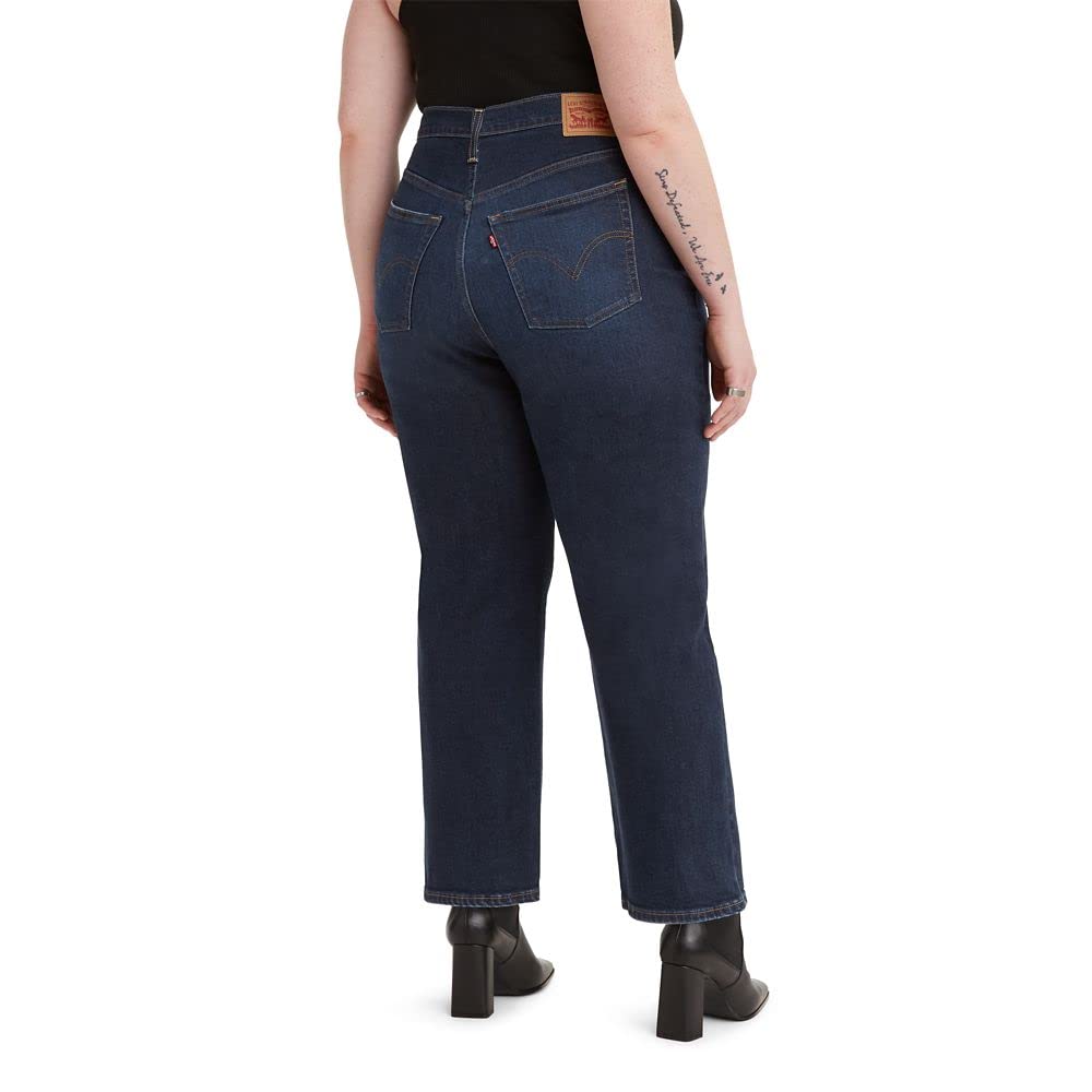 Levi's Women's Ribcage Straight Ankle Jeans - High Waist Slim Fit Denim Pants for Casual Wear & Everyday Outfits