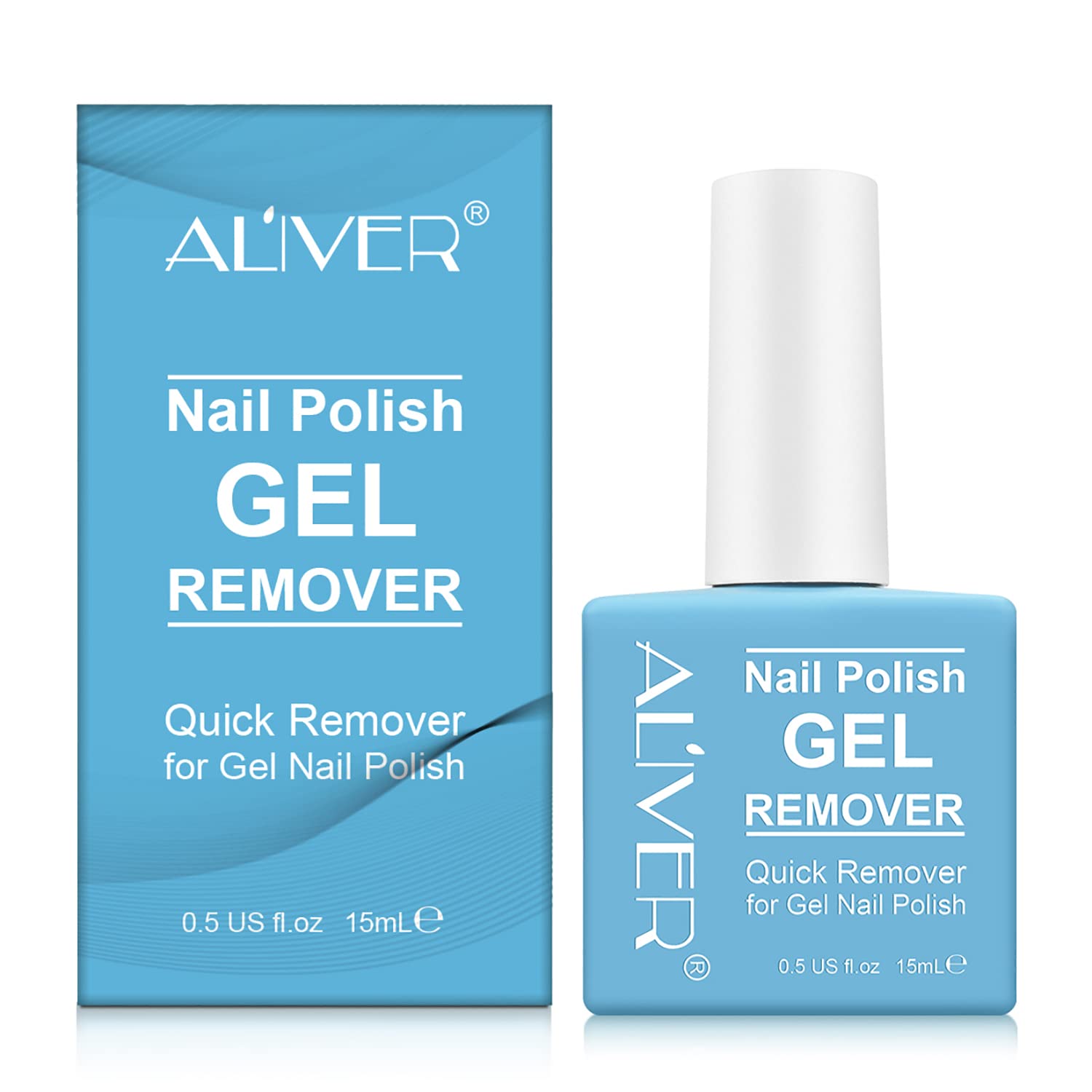 Professional Nail Polish Remover for Gel & Natural Nails - Fast Acting in 3-5 Minutes, Gentle Formula, No Damage (2 Pack) - Perfect for Salon & Home Manicures