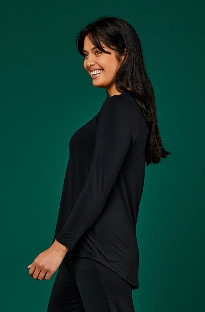 Tani Cara Women's Long Sleeve T-Shirt - Soft Cotton Casual Top for Everyday Wear | Perfect for Work, Travel & Layering