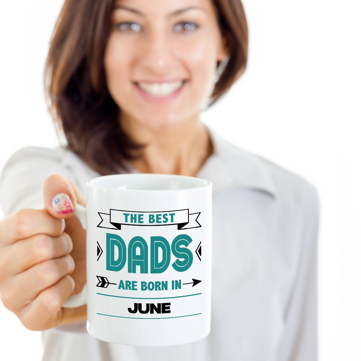 Best Dad Coffee & Tea Mug - 15oz June Birthday Gift for Men, Perfect for Father's Day, Office, or Home Use