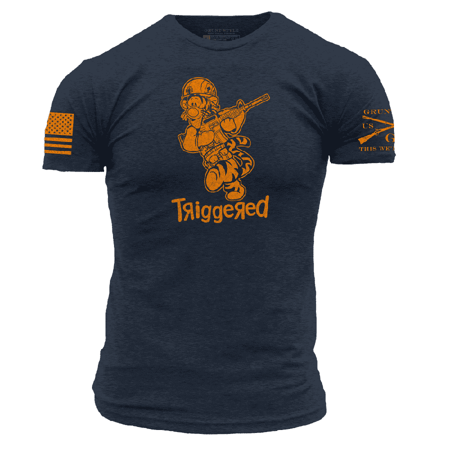 Triggered Graphic T-Shirt - Midnight Navy - Comfortable Cotton Tee for Casual Wear & Everyday Outfits