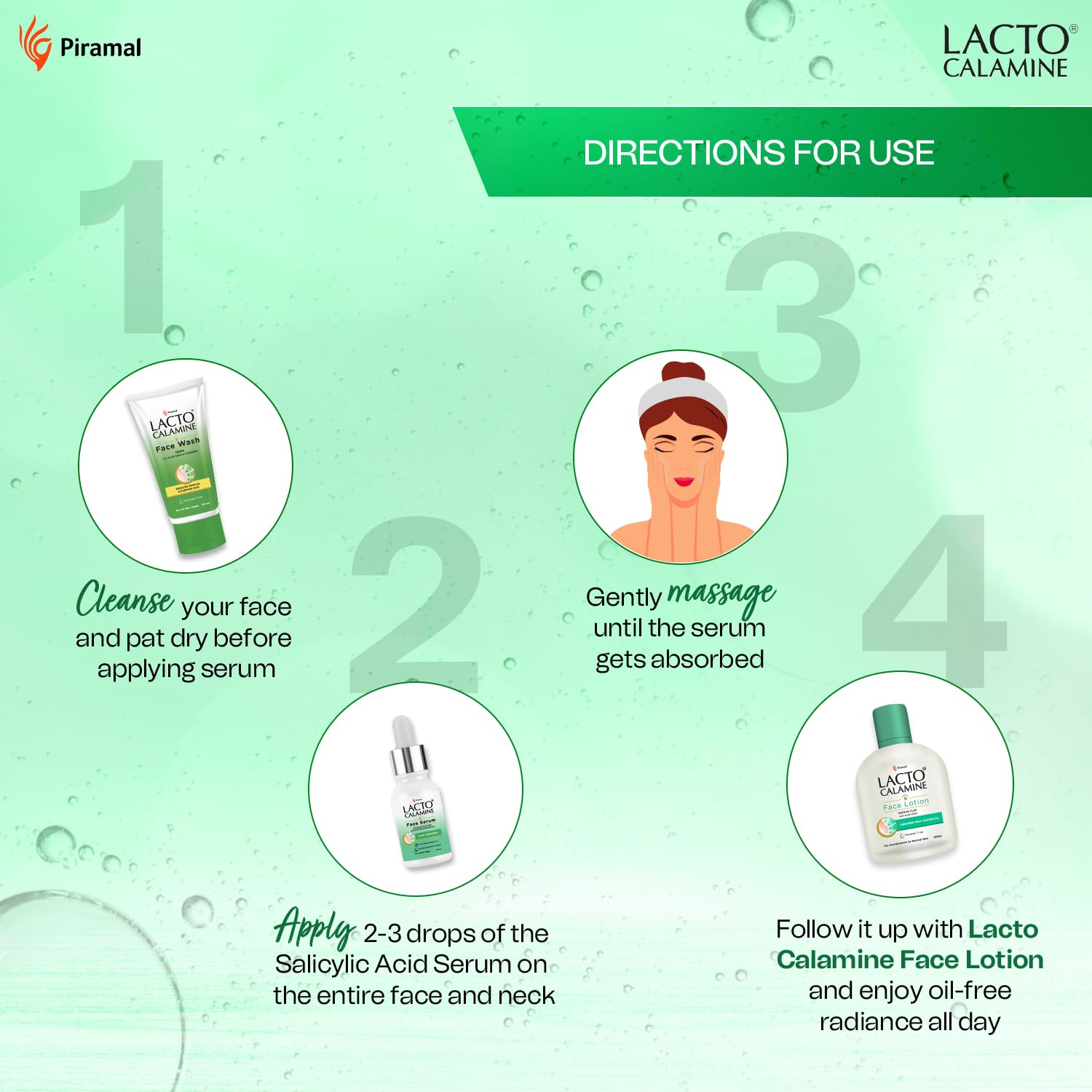 Lacto Calamine 2% Salicylic Acid Acne Treatment Serum - 30ml Oil Control Face Serum for Blackheads & Pore Minimizing | Dermatologist Tested Fragrance-Free Skincare for Clear Skin (Men & Women) | Perfect for Daily Acne-Prone Skin Care Routine & Blemish Control