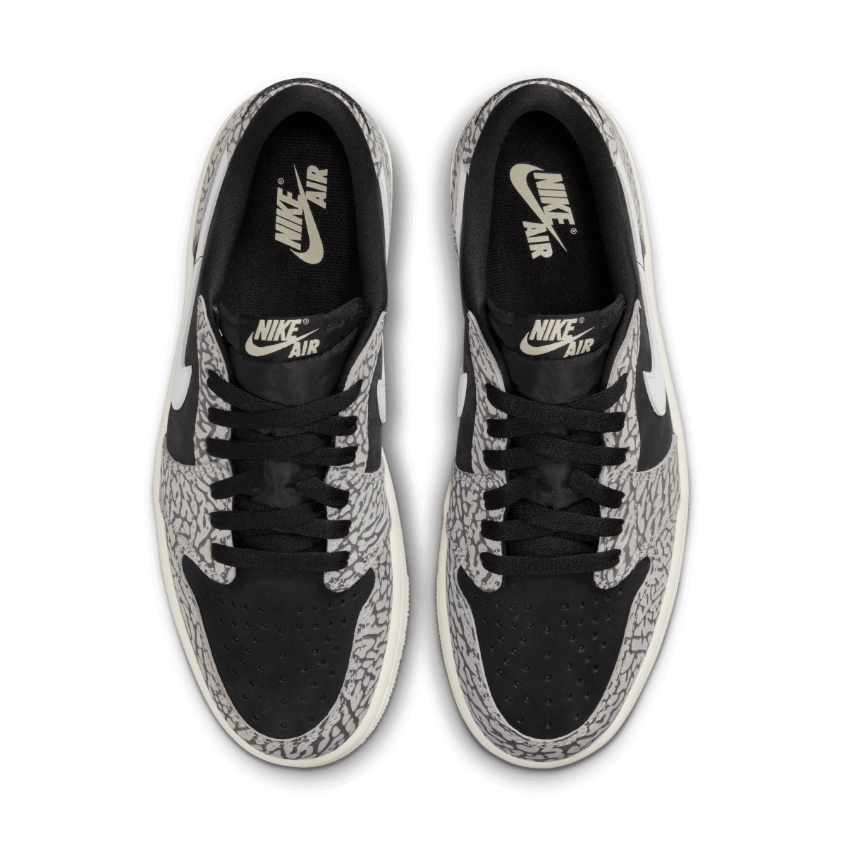 Air Jordan 1 Retro Low OG 'Black Elephant' Men's Basketball Shoes - Classic Sneakers for Streetwear & Casual Outfits