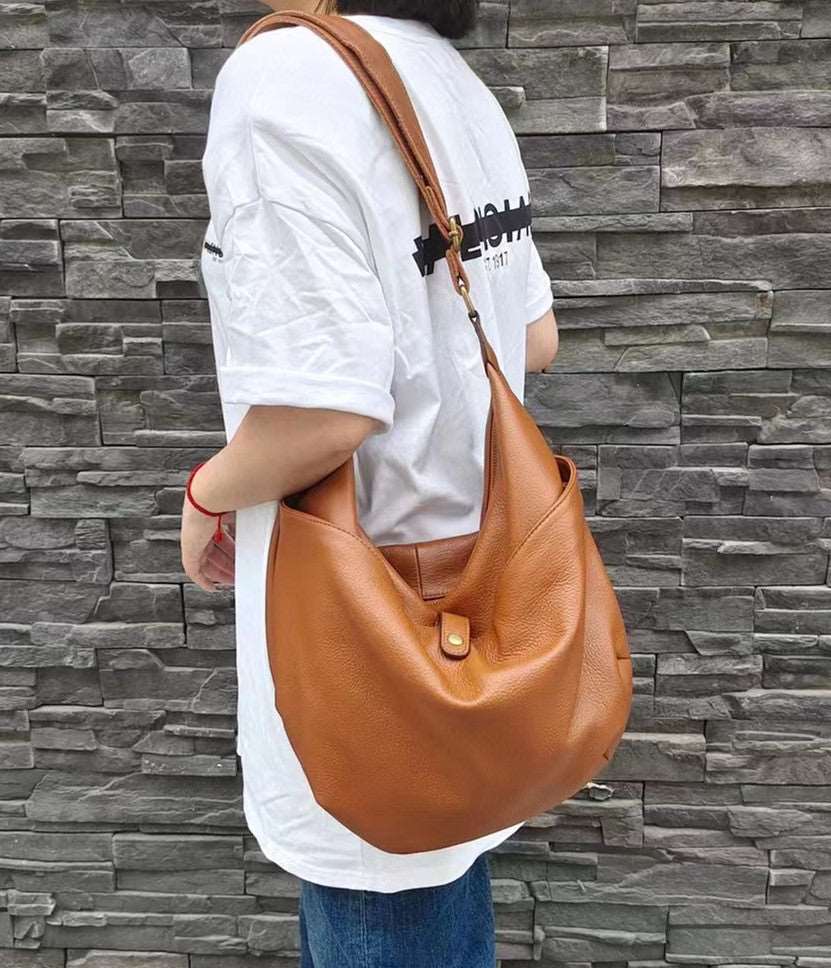 Premium Large Capacity Italian Leather Crossbody Bag for Women - Stylish & Durable Shoulder Bag for Work, Travel & Everyday Use
