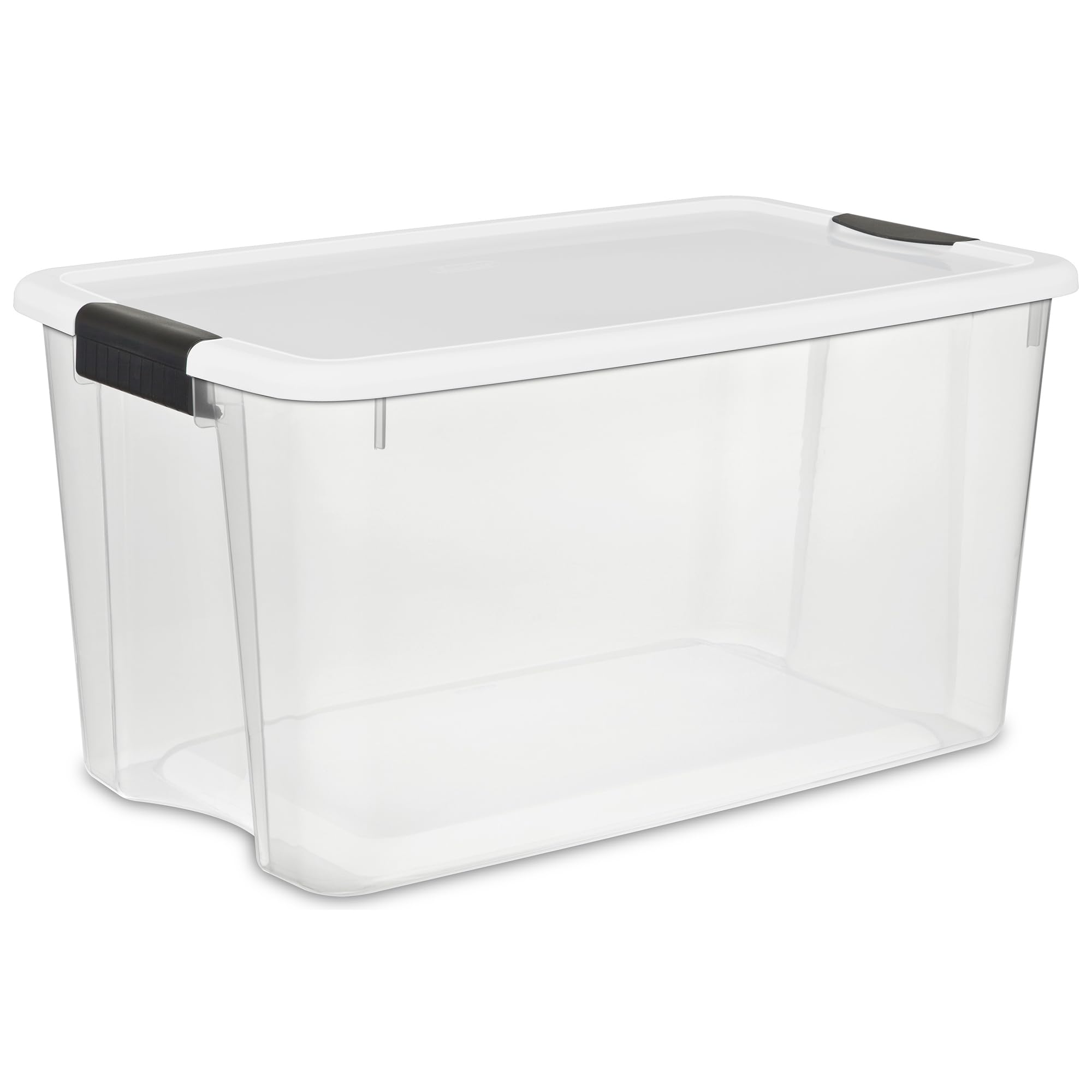 Sterilite 16-Pack 70 Quart Clear Plastic Stackable Storage Bins with Lids - Organize Closet, Garage, Pantry & Home Organization Solutions