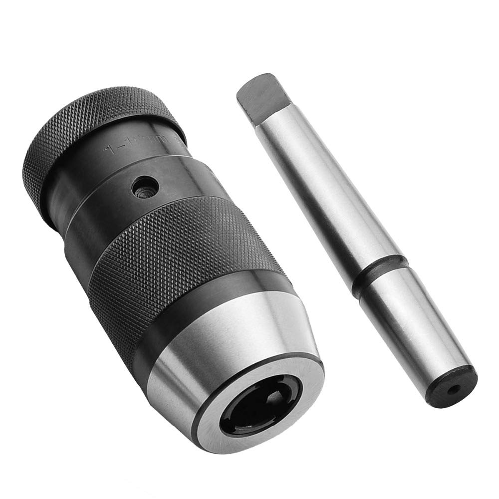 Heavy Duty Keyless Drill Chuck for CNC Lathe & Milling Machine - Self-Tightening Replacement Chuck with Adaptor - Perfect for Metalworking, Woodworking, and Precision Drilling Operations