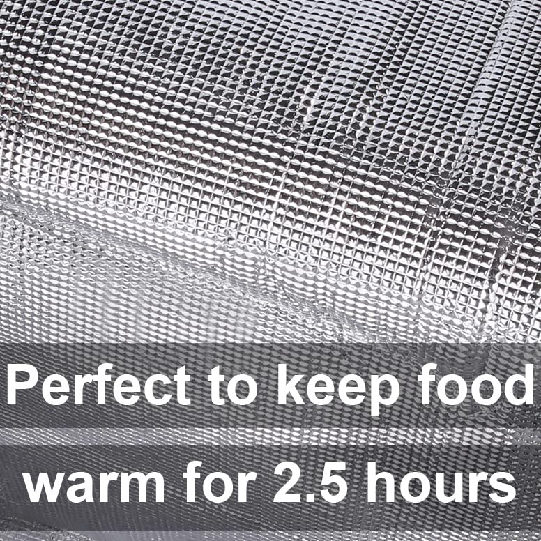 Musbus Extra Large 2 Pack Insulated Food Delivery Bags - Keep Meals Warm or Cold, Perfect for DoorDash, Catering, Grocery Shopping, and Outdoor Picnics