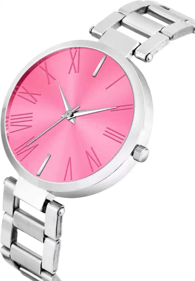 GOLDENIZE FASHION Stainless Steel Women's Watch - Elegant Ladies & Girls Wristwatch - Perfect Birthday, Anniversary & Graduation Gift - Ideal for Office, Party & Everyday Wear