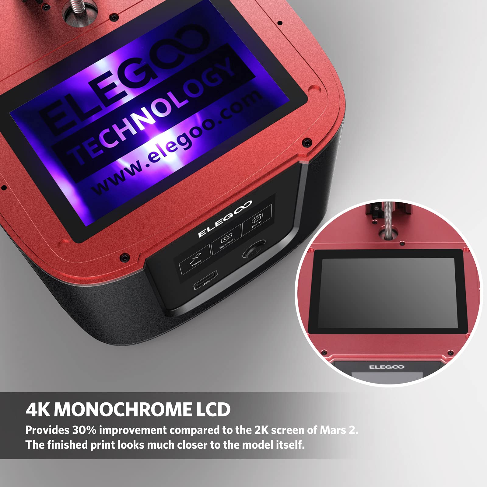 ELEGOO Mars 3 MSLA 3D Printer with 6.66