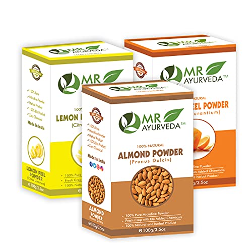 Almond Powder + Lemon Peel Powder + Orange Peel Powder