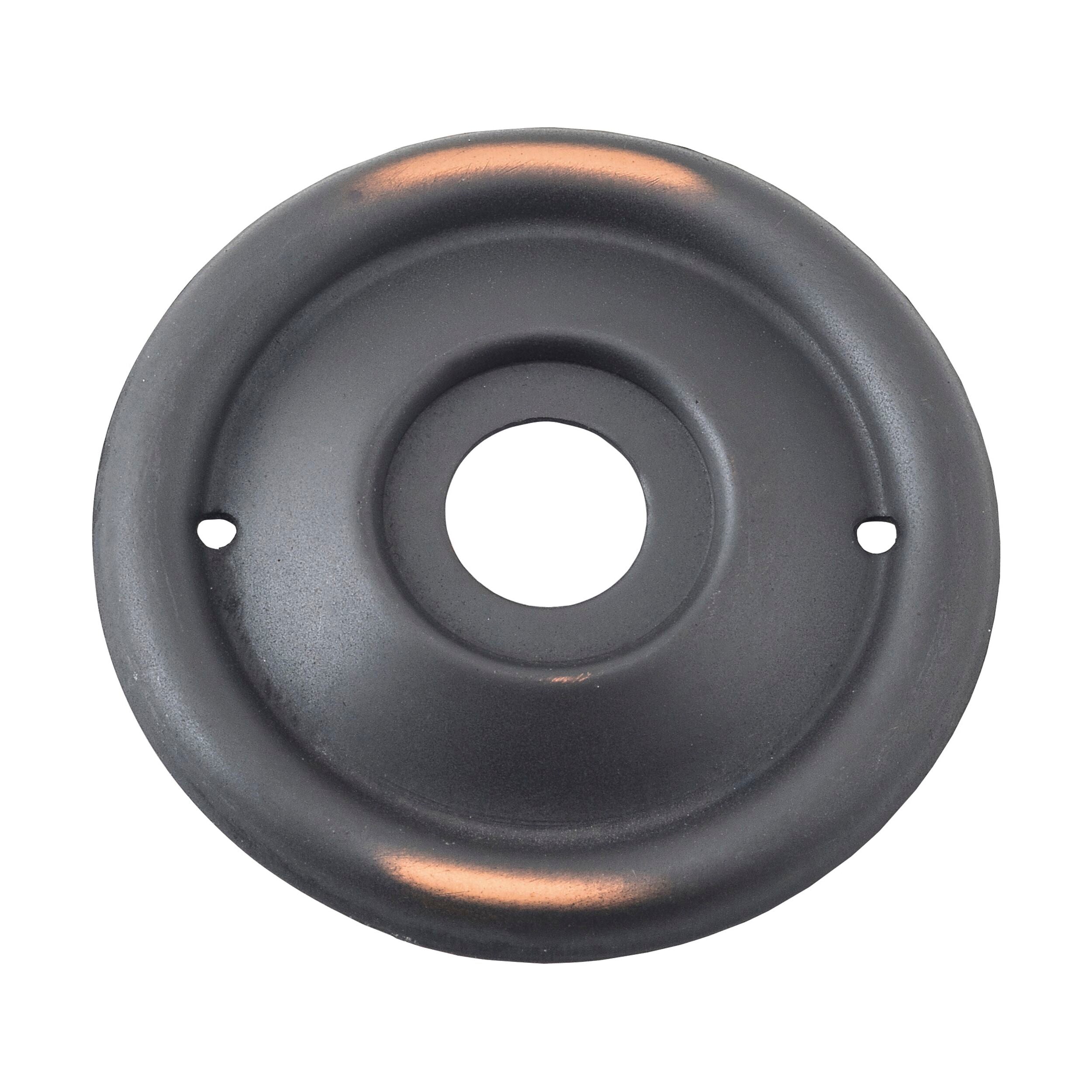 0864 Antique Copper Backplate for Milled Edge Mortice Knob Pair - 52mm Durable Hardware for Vintage Cabinet & Furniture Restoration