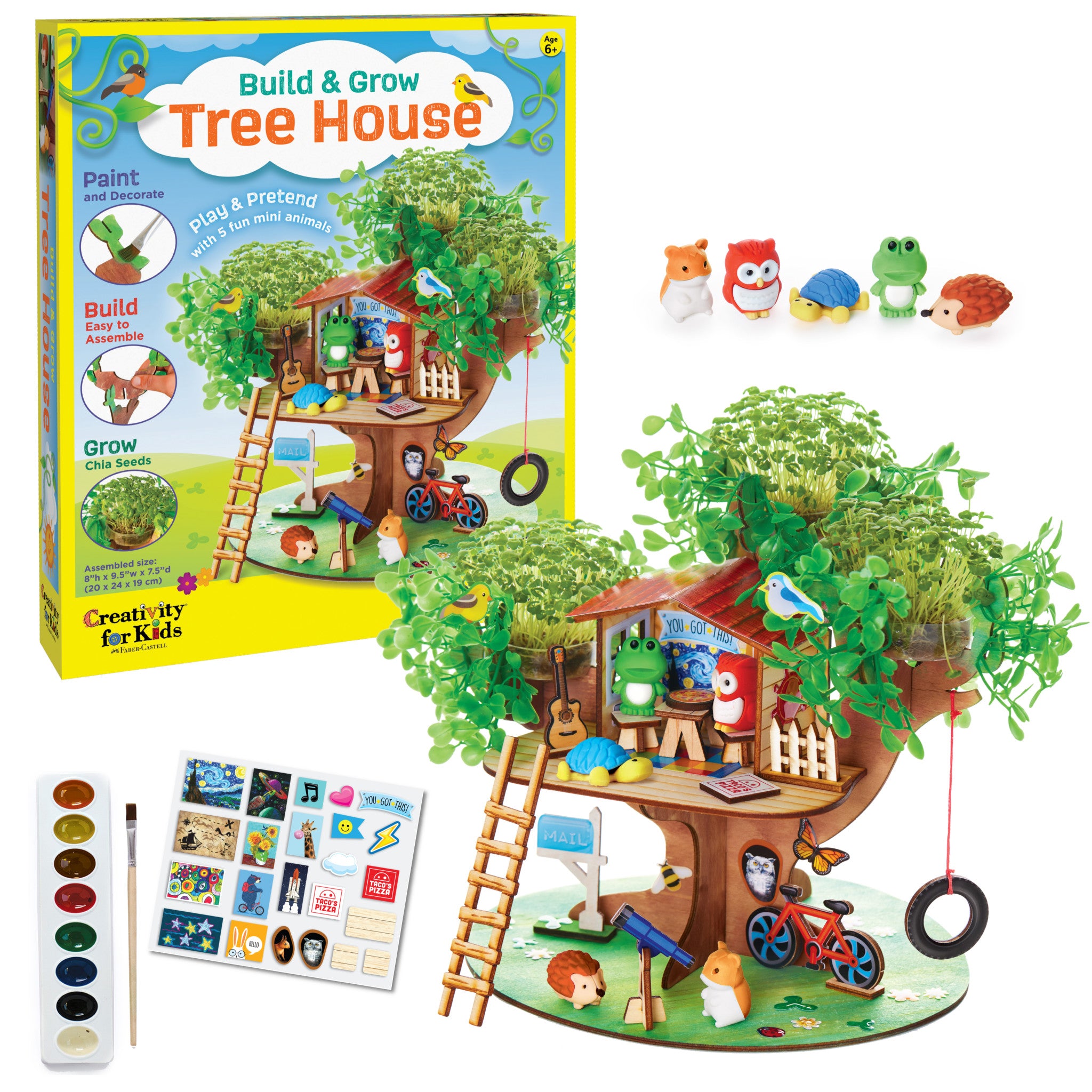Build & Grow Tree House Kit #6339000 - DIY Wooden Treehouse for Kids, Creative Outdoor Playhouse for Backyard Fun & Imaginative Play
