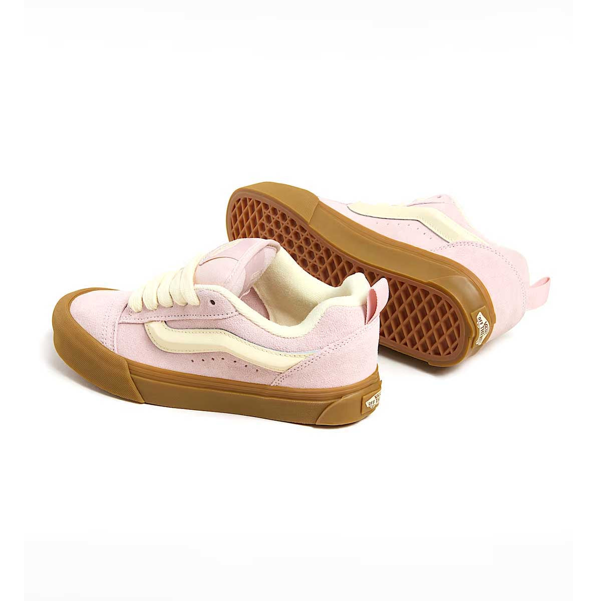 Knu Skool 'Pink Gum' Sneakers - Women's Vintage Style Skate Shoes for Casual Wear & Street Fashion | Perfect for Skating, Daily Outfits, and Urban Lifestyle