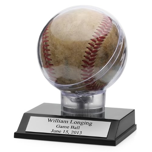 Executive Gift Shoppe - Personalized Engraved Baseball Display Case for Collectibles & Awards | Perfect for Sports Memorabilia, Trophy Display & Office Decor
