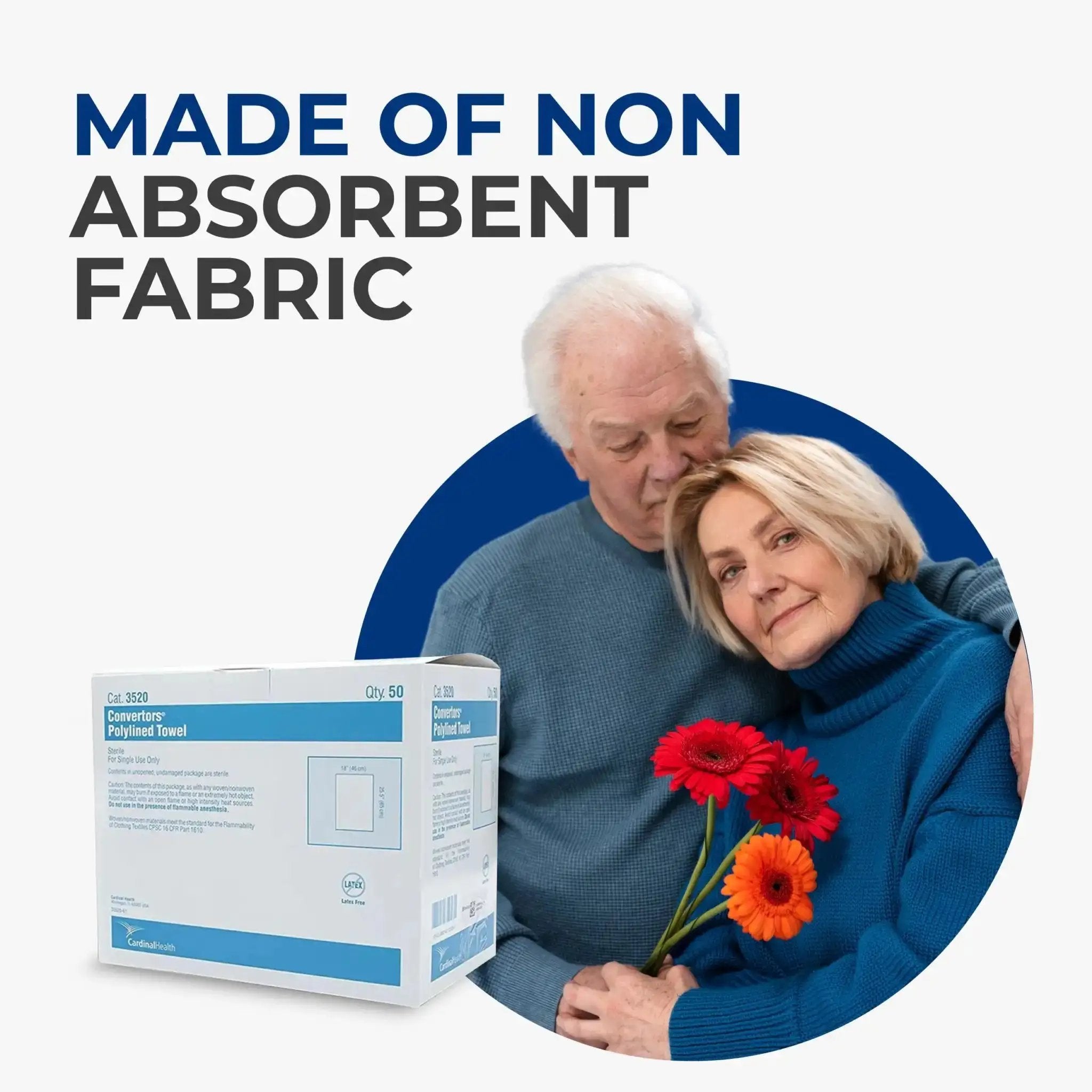 Cardinal Best Value Sterile Procedure Towel 18 x 26 Inch | Medical-Grade Disposable Towels for Surgical, Dental & First Aid Use