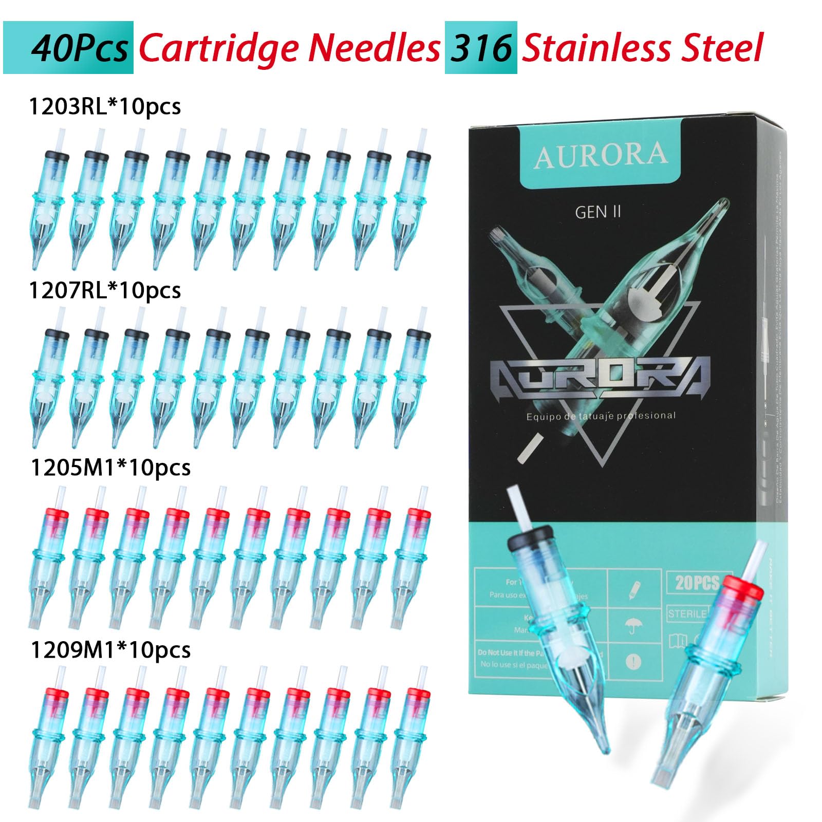 Professional Wireless Tattoo Gun Kit - 10000RPM Coreless Motor with 40 Cartridge 316 Needles | LED Display & 8Hrs Cool Operation | Complete Tattoo Starter Kit for Artists & Beginners | Perfect for Home Studios & Professional Tattoo Shops