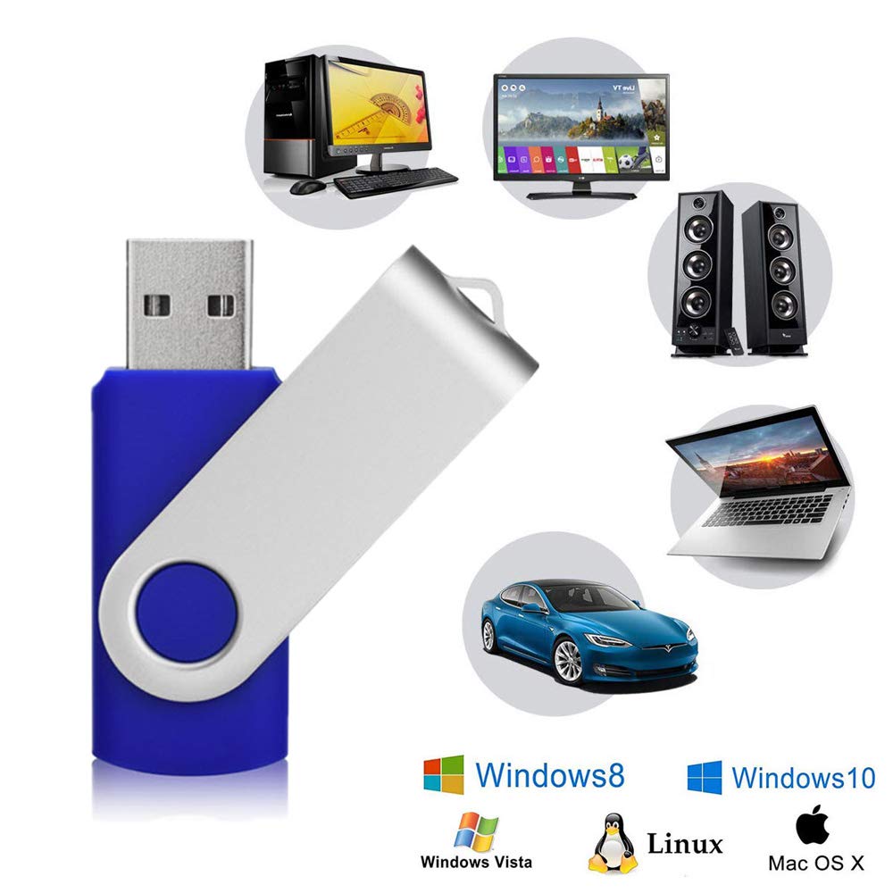 Aiibe 16GB USB Flash Drive Bulk Pack (50 Pack) - USB 2.0 Thumb Drives Memory Stick for Data Storage, File Transfer - Perfect for Office, School, Business, Events & Bulk Giveaways
