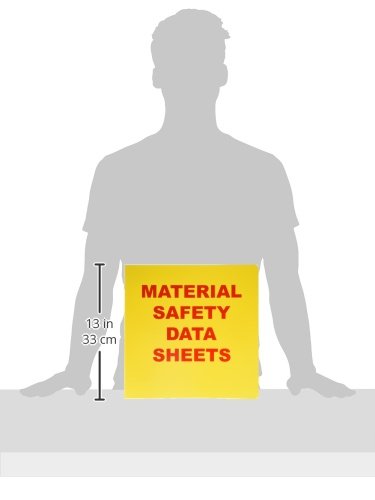 Brady BR824A 3-Ring Binder for Material Safety Data Sheets (MSDS) - Durable, Letter Size, Ideal for OSHA Compliance & Workplace Safety Documentation